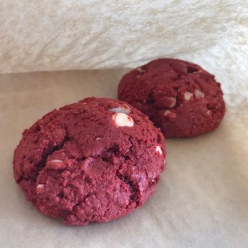 Experiment Coffee and Pastry - Red velvet white chocolate macadamia nut cookies - Coffee & Tea Near Me - Tempe, Arizona