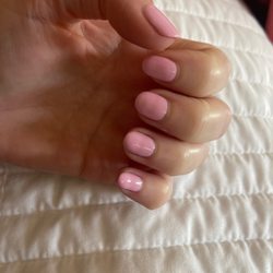 Holly and Hudson - Nails by Queenie using OPI Mod Pink
