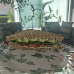 My Mama's Books Records Cafe - Veggie sandwich