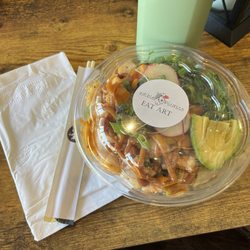 Edible Picasso - Shrimp poke bowl-YUM