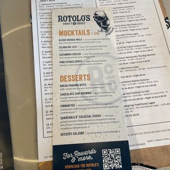 Rotolo's Craft & Crust - Menu - Pizza Near Me - Carrollton, Texas Rotolo's Craft & Crust - Menu - Pizza Near Me - Carrollton, Texas