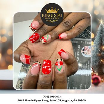 Kingdom Nails & Spa - Cozy nails for chilly days, always polished and soft. A little sparkle brings warmth to winter looks. - Nail Salons Near Me - Augusta, Georgia