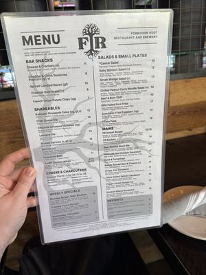Menu photo 6 Forbidden Root Columbus, OH