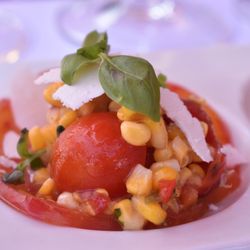 Mayo Family Winery Reserve Room - Heirloom Tomato Salad, Local Corn, Fresh Herbs, Ricotta Salata