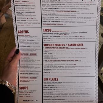 The Range Café - Menu January 2026 - Mexican Near Me - Bernalillo, New Mexico