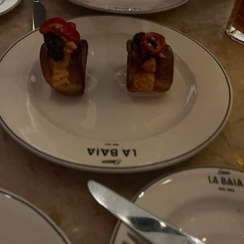 Osteria La Baia - $32 for 2 bites of Texas toast. What can i say, I love Texas - Italian Near Me - New York, New York Osteria La Baia - $32 for 2 bites of Texas toast. What can i say, I love Texas - Italian Near Me - New York, New York