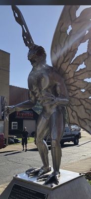 Mothman Statue and Marker by null