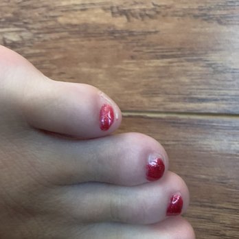 Bahama Nails - 2 Half painted toes - Nail Salons Near Me - Apopka, Florida