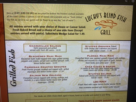 Lucky's Blind Fish Grill by null