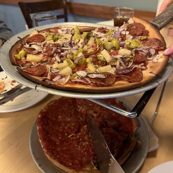 Blue Line Pizza - italian deep dish pizza and a custom pizza with vegan cheese and a gluten free crust - Pizza Near Me - Danville, California Blue Line Pizza - italian deep dish pizza and a custom pizza with vegan cheese and a gluten free crust - Pizza Near Me - Danville, California