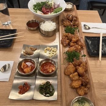 Ondam - Beef tartare bibimbap, fried chicken 3 ways, banchan (side dishes) - Korean Near Me - Santa Clara, California Ondam - Beef tartare bibimbap, fried chicken 3 ways, banchan (side dishes) - Korean Near Me - Santa Clara, California
