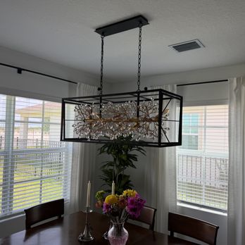 Milano Construction - Light fixture over dining table - Handyman Near Me Milano Construction - Light fixture over dining table - Handyman Near Me