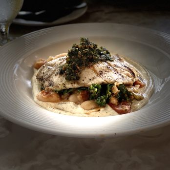 Undercurrent Restaurant - Grilled Carolina Trout with Giant White Bean-House Cured Bacon Ragout, Kale,White Balsamic-Pink Peppercorn Aioli. - French Near Me - Greensboro, North Carolina Undercurrent Restaurant - Grilled Carolina Trout with Giant White Bean-House Cured Bacon Ragout, Kale,White Balsamic-Pink Peppercorn Aioli. - French Near Me - Greensboro, North Carolina