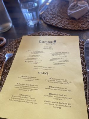 Menu photo 1 Baker's Wife Bistro Hampton, VA Menu photo 1 Baker's Wife Bistro Hampton, VA