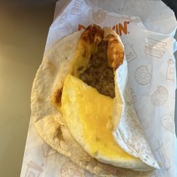 Dunkin' - Sausage wake up wrap