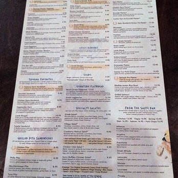 Olympic Taverna - Like most Greek tavernas, the menus tend to be vast. This is the Greek side. The breakfast and brunch items are on the reverse side. - Greek Near Me - Palm City, Florida Olympic Taverna - Like most Greek tavernas, the menus tend to be vast. This is the Greek side. The breakfast and brunch items are on the reverse side. - Greek Near Me - Palm City, Florida
