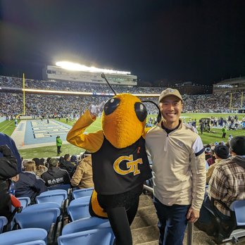 Kenan Stadium - Go Jackets! With Georgia Tech Yellow Jackets mascot Buzz at the Georgia Tech at No. 13 North Carolina football game on November 19, 2022. - Stadiums & Arenas Near Me - Chapel Hill, North Carolina Kenan Stadium - Go Jackets! With Georgia Tech Yellow Jackets mascot Buzz at the Georgia Tech at No. 13 North Carolina football game on November 19, 2022. - Stadiums & Arenas Near Me - Chapel Hill, North Carolina