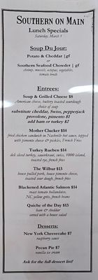 Menu photo 4 Southern On Main Elkin, NC Menu photo 4 Southern On Main Elkin, NC