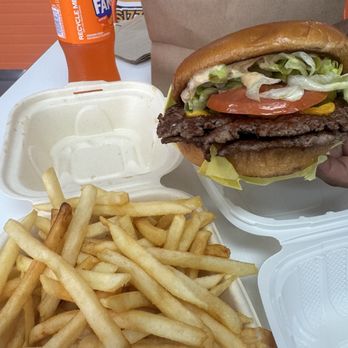 Sizzle Shack Burger - Double Smashburger and fries - Juice Bars & Smoothies Near Me - El Cajon, California Sizzle Shack Burger - Double Smashburger and fries - Juice Bars & Smoothies Near Me - El Cajon, California