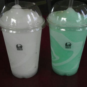 Taco Bell - Happy Hour Piña Colada Freeze and Mt Dew Baja Blast Freeze for $1 - Fast Food Near Me - Aurora, Colorado