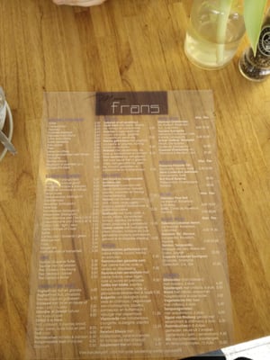 Menu photo 1 Meneer Frans Haarlem, NH