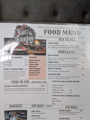 Menu photo 8 Boots & Bourbon Greensboro, NC