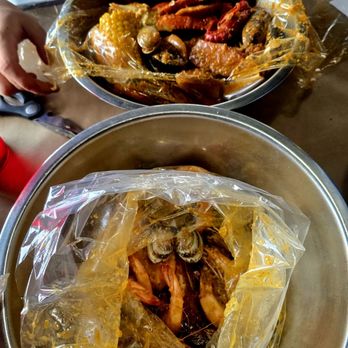 The Asian Cajun - Mini boil. 1lb shrimp 1lb baby clam - Cajun/Creole Near Me - Denver, Colorado The Asian Cajun - Mini boil. 1lb shrimp 1lb baby clam - Cajun/Creole Near Me - Denver, Colorado