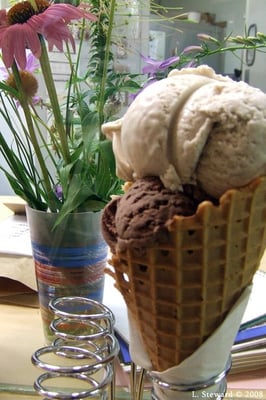 Photo of Denise's Homemade Ice Cream - Columbus, OH, US. Banana & Chocolate