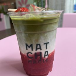 Strawberry Matcha Latte Strawberry Matcha Latte