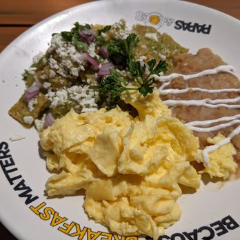 Papas and Eggs - Chilaquiles w/added Egg - Breakfast & Brunch Near Me - Mountain View, California