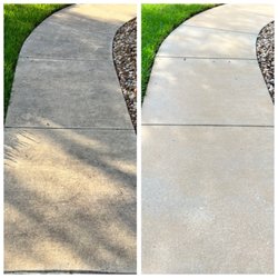 Signature Pressure Washing - After years of neglect, my sidewalk looks new again!