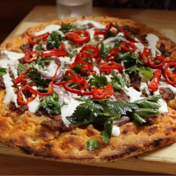 Avec - Chicago - Lamb Flatbread (Spring 2021) - Mediterranean Near Me - Chicago, Illinois Avec - Chicago - Lamb Flatbread (Spring 2021) - Mediterranean Near Me - Chicago, Illinois