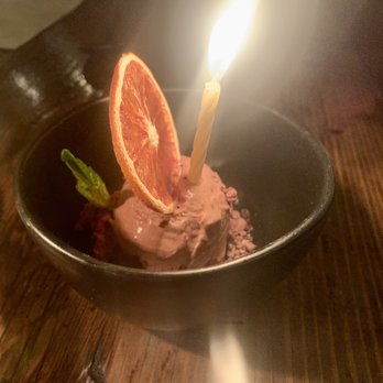 Barbareño - Complimentary chocolate ice cream for our anniversary - New American Near Me - Santa Barbara, California Barbareño - Complimentary chocolate ice cream for our anniversary - New American Near Me - Santa Barbara, California