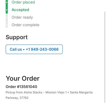 Aloha Stacks - Order was apparently ready at 9:50am but the system shows that it's still not ready at 10:31am. Super unhappy with their customer service. - Breakfast & Brunch Near Me - Mission Viejo, California Aloha Stacks - Order was apparently ready at 9:50am but the system shows that it's still not ready at 10:31am. Super unhappy with their customer service. - Breakfast & Brunch Near Me - Mission Viejo, California