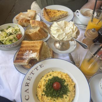 Carette - delicious meal. highly recommend the hot chocolate with cream, eggs, and quiche - Patisserie/Cake Shop Near Me - Paris, 75 Carette - delicious meal. highly recommend the hot chocolate with cream, eggs, and quiche - Patisserie/Cake Shop Near Me - Paris, 75