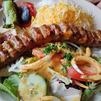Maydoon - Kaboodiah beef Taste of Maydoon platter - Persian/Iranian Near Me - Sacramento, California