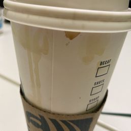 Spilled coffee