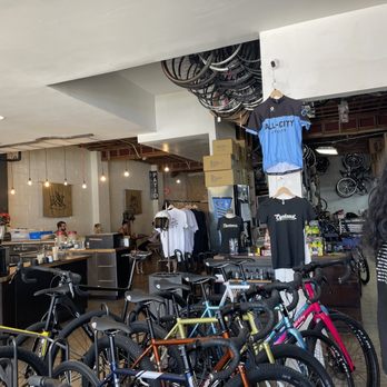 Flat Track Coffee - Bike area - Coffee & Tea Near Me - Austin, Texas