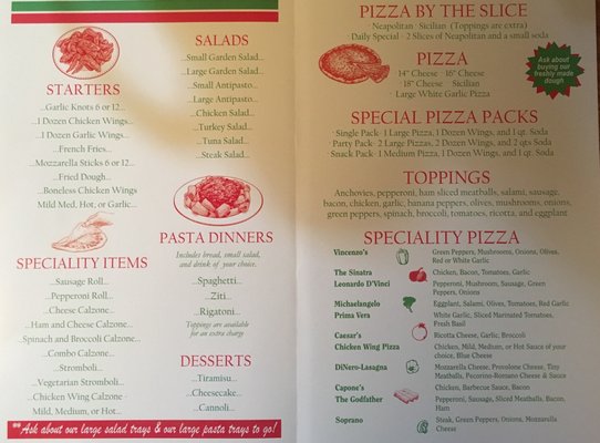 Menu photo 3 Vincenzo's Pizzeria Elmira, NY Menu photo 3 Vincenzo's Pizzeria Elmira, NY