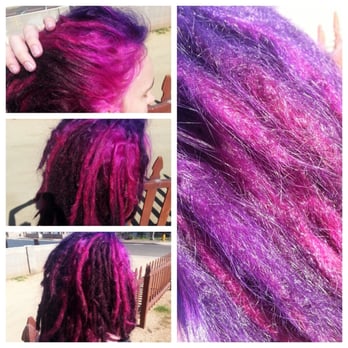 Hair Pollution - This is post dye/pre-maintenance! She did several test strips to find the safest & effective way to lighten and color my locs. - Waxing Near Me - Phoenix, Arizona