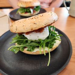 The Columbian - The breakfast bagel. $13.50 in 2025.