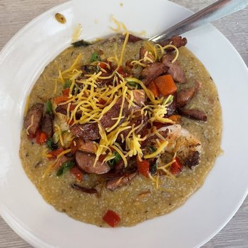 Key Largo Conch House - Cajun Shrimp & Grits - Seafood Near Me - Key Largo, Florida