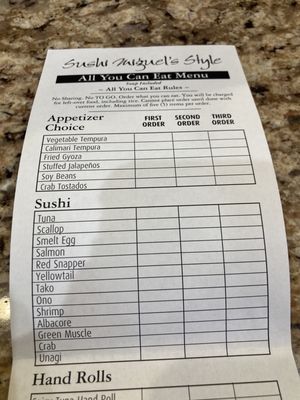Menu photo 3 Sushi Miguel's Style - Colton Colton, CA Menu photo 3 Sushi Miguel's Style - Colton Colton, CA