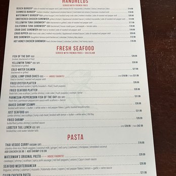 Waterman's Surfside Grille - Menu - Bars Near Me - Virginia Beach, Virginia Waterman's Surfside Grille - Menu - Bars Near Me - Virginia Beach, Virginia