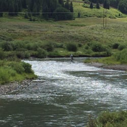 Crested Butte RV Resort - Fly fishing 75 feet from campground.