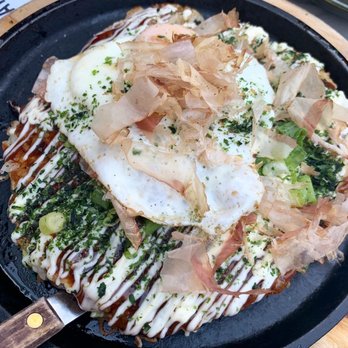 Gaijin - Beef Osaka Style Okonomiyaki with crispy rice and egg - Japanese Near Me - Chicago, Illinois