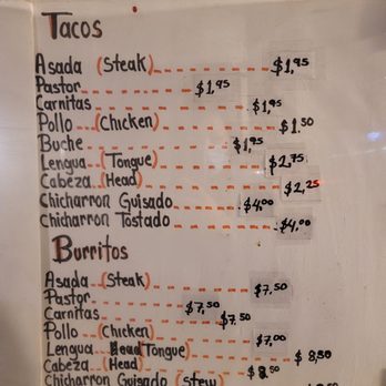 Taqueria La Quebrada - Menu - Food Trucks Near Me - Seattle, Washington