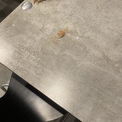 McDonald's - They don't clean the table  it's always dirty