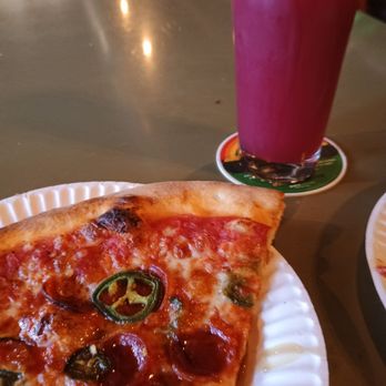 Pie Trap Pizza - Pepperoni and jalepeño with hot honey drizzle All American Chucks sour - Pizza Near Me - Covina, California