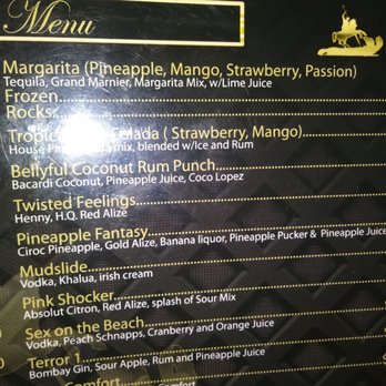 Bellyful - Drink menu. - Bars Near Me - Brooklyn, New York
